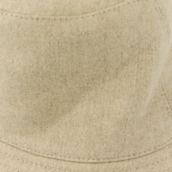 Hermes Cashmere Calvi Serie Button Bucket Hat N Size 56 Beige